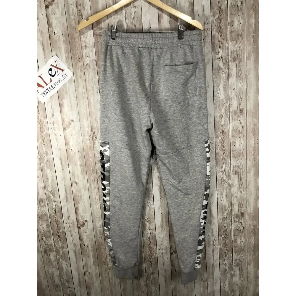 Koton Sweatpants Mens Small Camouflage Gray Joggers Stretch Track Pants N94